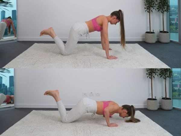 Bài tập cho vòng 1 chảy xệ 3s Down Push-up