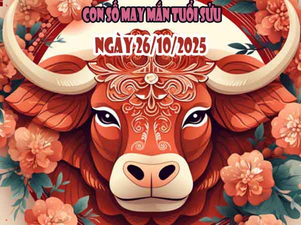 Con số đẹp tuổi Sửu ngày 26/10/2025 chủ nhật hôm nay