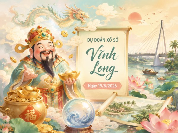 Dự đoán XSVL ngày 19/6/2026 thứ 6 chính xác 100